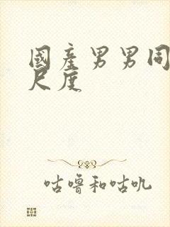 国产男男同性大尺度