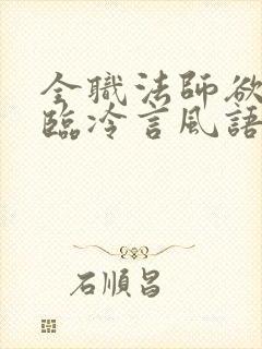 全职法师欲魔降临冷言风语