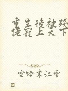 重生后被残疾大佬宠上天下载全集txt下载