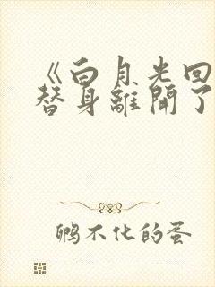 《白月光回来后替身离开了》