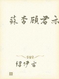 苏杳顾君亦阅读封面