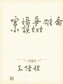 官场争雄乔红波小说txt