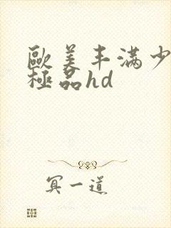 欧美丰满少妇性极品hd封面