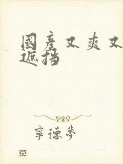 国产又爽又黄无遮挡封面