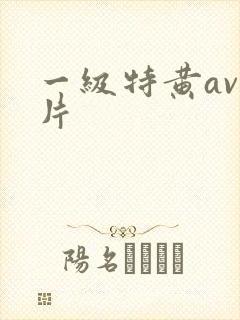 一级特黄av大片