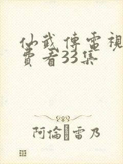 仙武传电视剧免费看33集