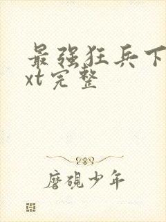 最强狂兵下载txt完整