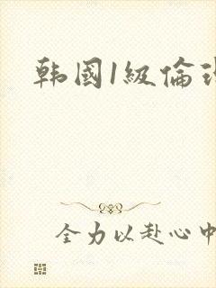 韩国1级伦理片封面