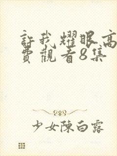 许我耀眼高清免费观看8集