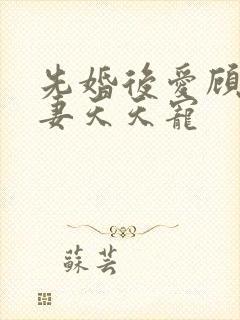 先婚后爱顾少娇妻天天宠