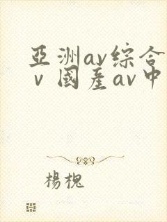 亚洲av综合aⅴ国产av中文封面