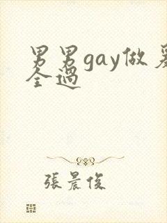 男男gay做爰全过封面