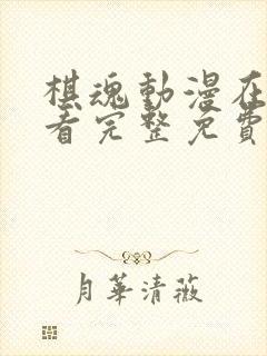 棋魂动漫在线观看完整免费全集资源