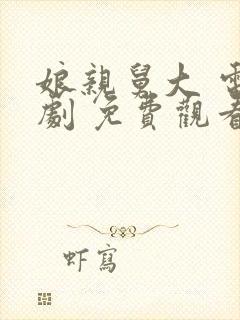 娘亲舅大 电视剧 免费观看