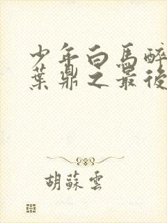 少年白马醉春风叶鼎之最后结局