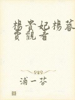 杨贵妃杨蓉版免费观看封面