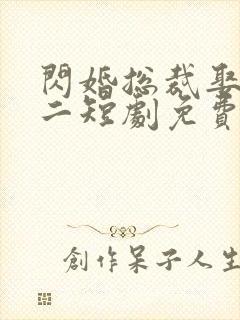 闪婚总裁娶一送二短剧免费观看