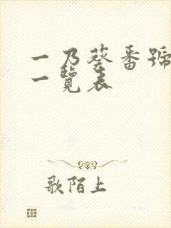 一乃葵番号封面一览表