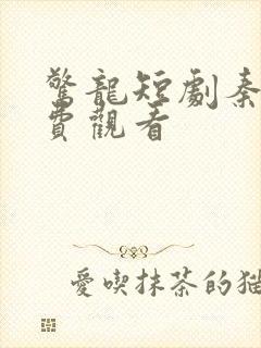 惊龙短剧秦羽免费观看