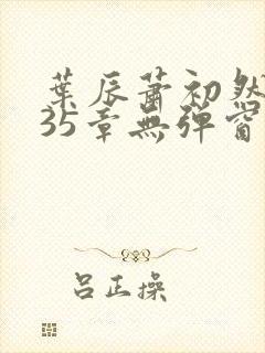 叶辰萧初然9935章无弹窗