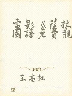 电影《萨拉尔》国语免费观看