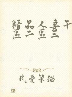 精品人妻午夜一区二区三