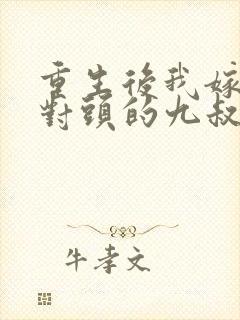 重生后我嫁给死对头的九叔