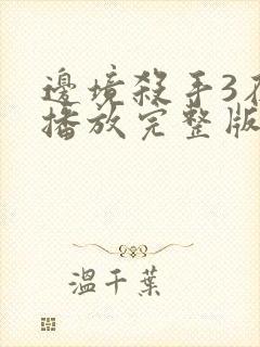 边境杀手3在线播放完整版封面