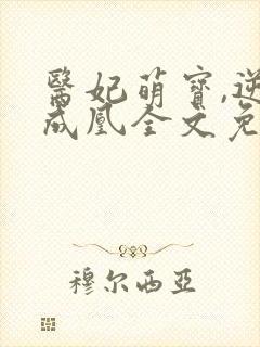 医妃萌宝,逆袭成凰全文免费阅读封面