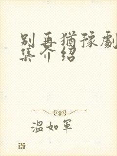 别再犹豫剧情分集介绍封面