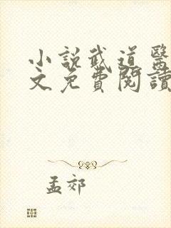 小说武道医王全文免费阅读