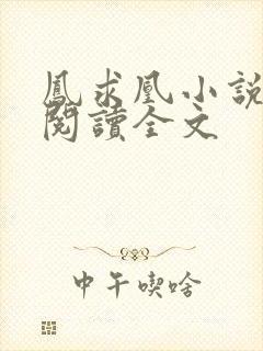 凤求凰小说免费阅读全文