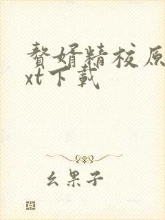 赘婿精校原版txt下载