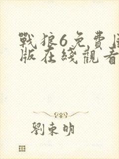 战狼6免费国语版在线观看高清