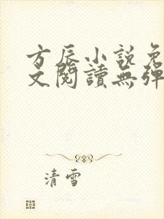 方辰小说免费全文阅读无弹窗