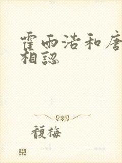 霍雨浩和唐舞桐相认