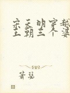 宋天明穿越大乾王朝三个婆娘的小说是什么