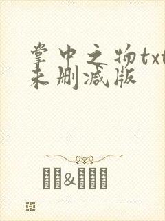 掌中之物txt未删减版