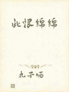 此恨绵绵封面