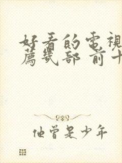 好看的电视剧推荐几部 前十名2021