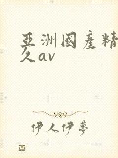 亚洲国产精品久久av