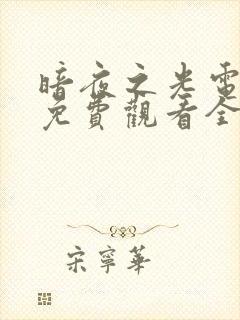 暗夜之光电视剧免费观看全集高清