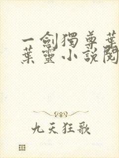 一剑独尊叶玄,叶灵小说阅读