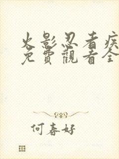 火影忍者疾风传免费观看全集高清