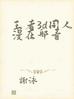 王者3d同人动漫在哪看封面