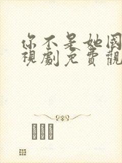 你不是她国语电视剧免费观看