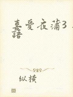 喜爱夜蒲3 粤语封面