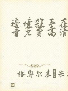 边境杀手在线观看免费高清完整版