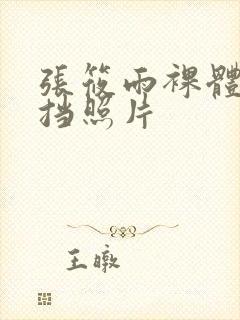 张筱雨裸体无遮挡照片封面