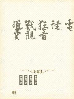 猎战狂徒电影免费观看